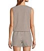 Antonio Melani Maria Gingham Sleeveless Button Front Coordinating Vest - Image 2