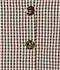 Antonio Melani Maria Gingham Sleeveless Button Front Coordinating Vest - Image 4
