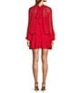 Antonio Melani Marlowe Long Sleeve Mock Neckline Removeable Cape Dress - Image 2