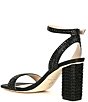 Color:Black - Image 3 - Marryanna Rhinestone Embellished Ankle Strap Dress Sandals