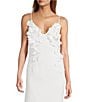Antonio Melani Martha Floral Applique V-Neck Dress, Color:Ivory - Image 3
