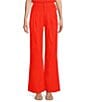 Antonio Melani Melinda Linen High Rise Flat Front Pleated Wide Leg Coordinating Pants - Image 5