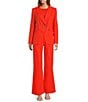 Antonio Melani Melinda Linen High Rise Flat Front Pleated Wide Leg Coordinating Pants - Image 3