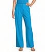 Antonio Melani Melinda Linen High Rise Flat Front Pleated Wide Leg Coordinating Pants - Image 1