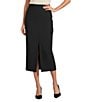 Antonio Melani Michaela Cargo Front Slit Midi Skirt, Color:Black - Image 1