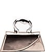 Antonio Melani Molten Top Handle Clutch, Color:Silver - Image 1