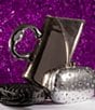 Antonio Melani Molten Top Handle Clutch, Color:Silver - Image 5