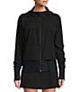 Color:Black - Image 4 - Active Motivate Zip Front Overlay Track Jacket