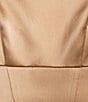 Color:Gold - Image 4 - Myla Drapey Satin Square Neck Long Sleeve Blouse