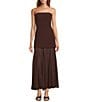 Antonio Melani Myra Chiffon Strapless Sleeveless Dress - Image 3