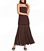 Antonio Melani Myra Chiffon Strapless Sleeveless Dress - Image 1