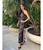 Antonio Melani Nancy Lace Square Neck Sleeveless Dress, Color:Black - Image 4
