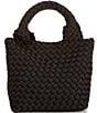 Color:Black - Image 1 - Neoprene Mini Tote Bag