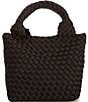 Color:Black - Image 2 - Neoprene Mini Tote Bag