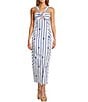 Antonio Melani Nicki Rope Print Halter Sleeveless Dress, Color:Rope Stripe - Image 1