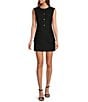 Antonio Melani Noa Textured Cotton Mini Skirt, Color:Black - Image 3
