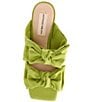 Color:Cyber Lime - Image 5 - Ophelia Fabric Double Bow Dress Sandals
