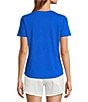 Antonio Melani Pamela Short Sleeve Knit Cotton Tee shirt, Color:Riptide - Image 2