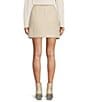 Color:Cream/Gold - Image 2 - Paris Tweed Mini Pencil Skirt