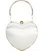 Color:White - Image 2 - Pearl Heart Minaudiere Clutch
