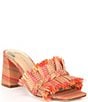 Color:Terracotta Pink Multi - Image 1 - Perrie Woven Braided Slides