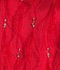 Antonio Melani Pippa Round Neck Feather Diamond Sleeveless Coordinating Blouse - Image 4