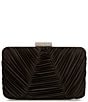 Antonio Melani Pleated Minaudiere Clutch, Color:Black - Image 1