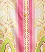 Antonio Melani Polina Printed Satin Point Collar Long Sleeve Button Down Blouse, Color:Pink/Green - Image 4