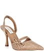 Antonio Melani Pomona Raffia Bow Slingback Pumps - Image 1