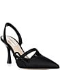 Antonio Melani Pomona Satin Bow Slingback Pumps - Image 1