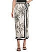 Antonio Melani Printed Toile Coordinating Clio Wrap Skirt, Color:Black Toile - Image 1