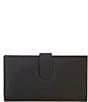 Color:Black - Image 1 - Rectangle Leather Wallet