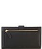 Color:Black - Image 2 - Rectangle Leather Wallet