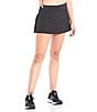 Color:Black - Image 1 - Active Relaxed Stretch Mid Rise Mini Match Tennis Skirt