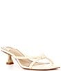 Antonio Melani Remy Leather Croco Embossed Knotted Dress Slide Sandals - Image 1