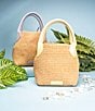 Antonio Melani Resort Mya Straw Boxy Handle Bag - Image 5