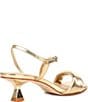 Color:Glimmer Gold - Image 2 - Rhea Metallic Leather Sandals
