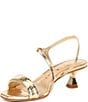 Color:Glimmer Gold - Image 4 - Rhea Metallic Leather Sandals