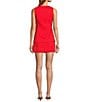 Antonio Melani Rhea Linen Blend Square Neck Sleeveless Faux Button Front Romper, Color:Tomato - Image 2