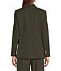 Antonio Melani Rivera Notch Collar Long Sleeve Button Front Coordinating Blazer, Color:Hunter - Image 3