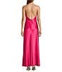 Antonio Melani Rosalea Rosette Satin Halter Dress, Color:Raspberry - Image 2