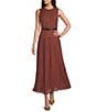 Antonio Melani Rosemary Button Front Belted Sleeveless Dress - Image 1