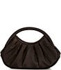 Antonio Melani Ruched Satin Top Handle Bag, Color:Black - Image 1