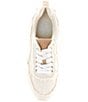 Color:Natural - Image 5 - Ryann Linen Lace Up Sneakers