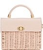 Antonio Melani Sadie Flap Straw Crossbody Bag, Color:Cameo - Image 1
