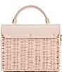 Antonio Melani Sadie Flap Straw Crossbody Bag, Color:Cameo - Image 2