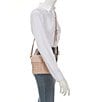 Antonio Melani Sadie Flap Straw Crossbody Bag, Color:Cameo - Image 4