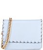 Color:Blue - Image 1 - Scallop Small Wallet on Chain