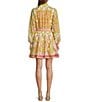 Antonio Melani Scarf Print Floral Border Print Brynn Dress, Color:Pink/Green - Image 2