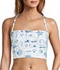Antonio Melani Seashell Gallery Detachable Halter Strap Bandeau Swim Top - Image 3